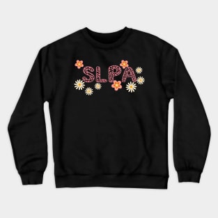 Slpa Pink Animal print and flowers Crewneck Sweatshirt